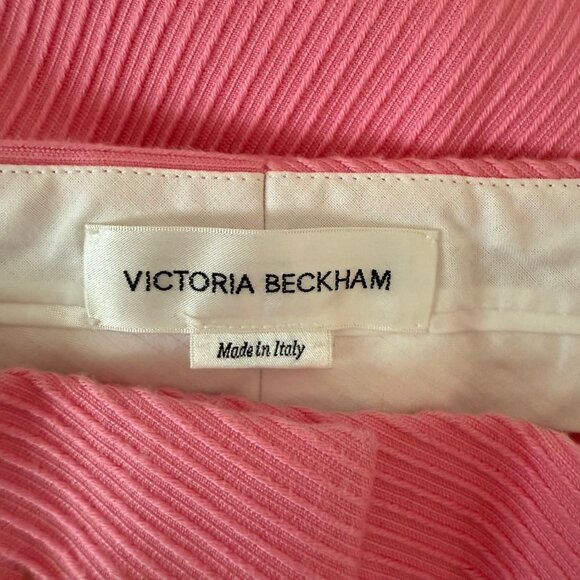NWOT - Victoria Beckham Candy Pink High-Waisted Pants - Picture 5 of 7